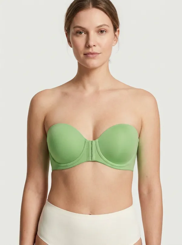 Women's Underwire Clean-Line Front-Closure Strapless Bra