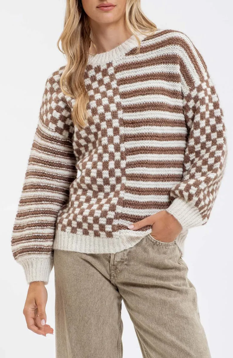 Mixed Pullover Sweater