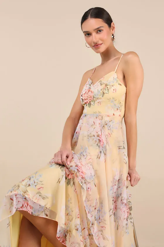 Breigh Black Floral Sleeveless Maxi Dress