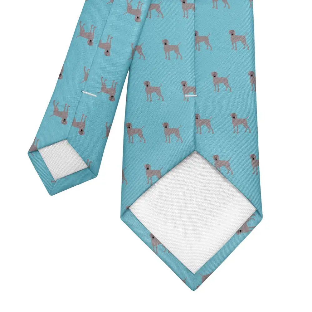 Weimaraner Dog Pattern Necktie
