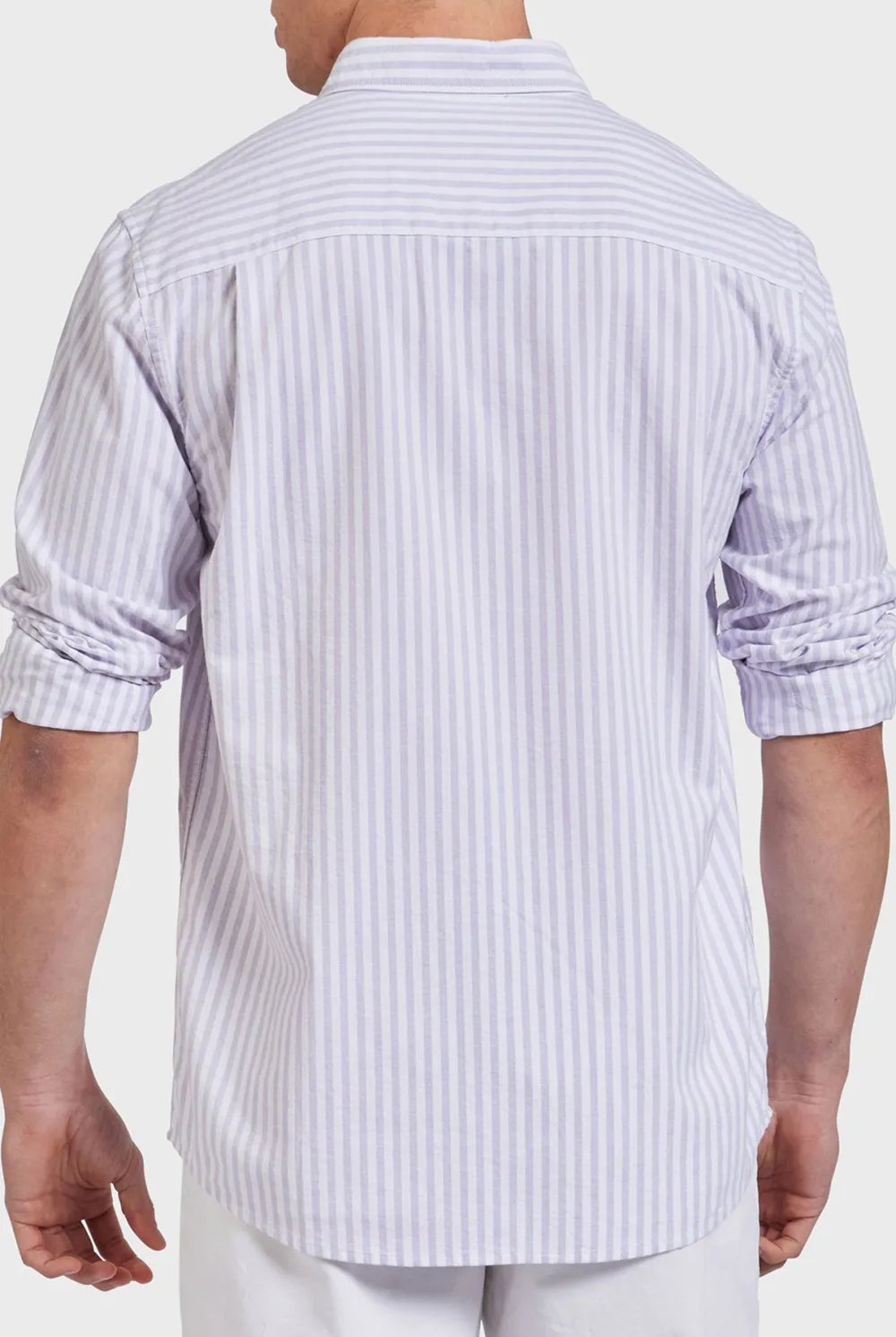 Vintage Pinstriped Oxford Long Sleeve Shirt