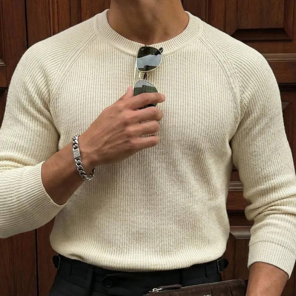 Modern Tailored Knit Sweater
