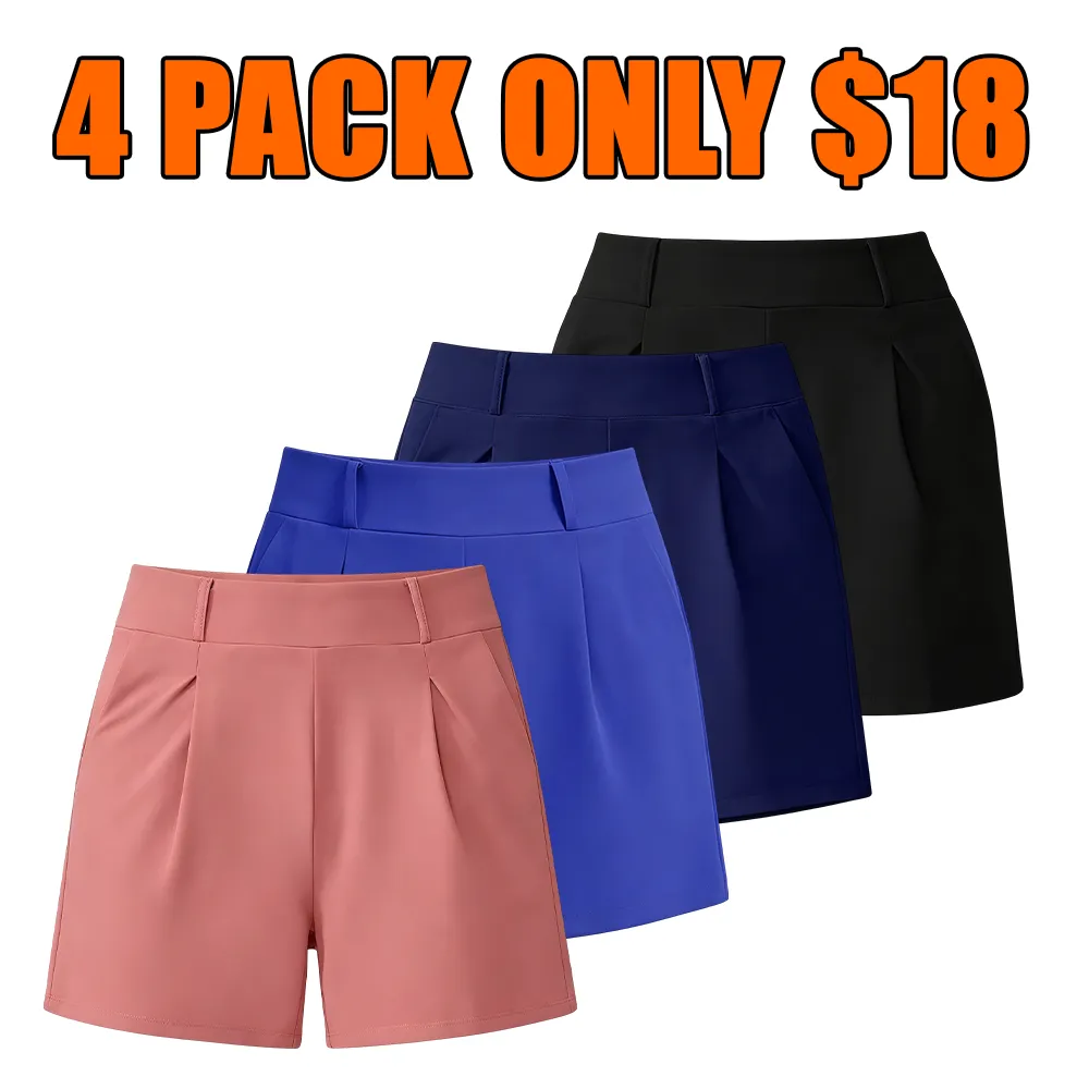 High-waisted casual summer shorts