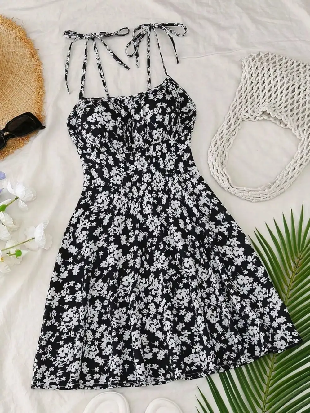 Soft Touch Floral Printed Mini Dress