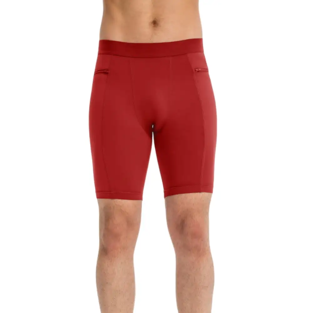 Compression Side-Pocket Stretch Men's Biker Shorts