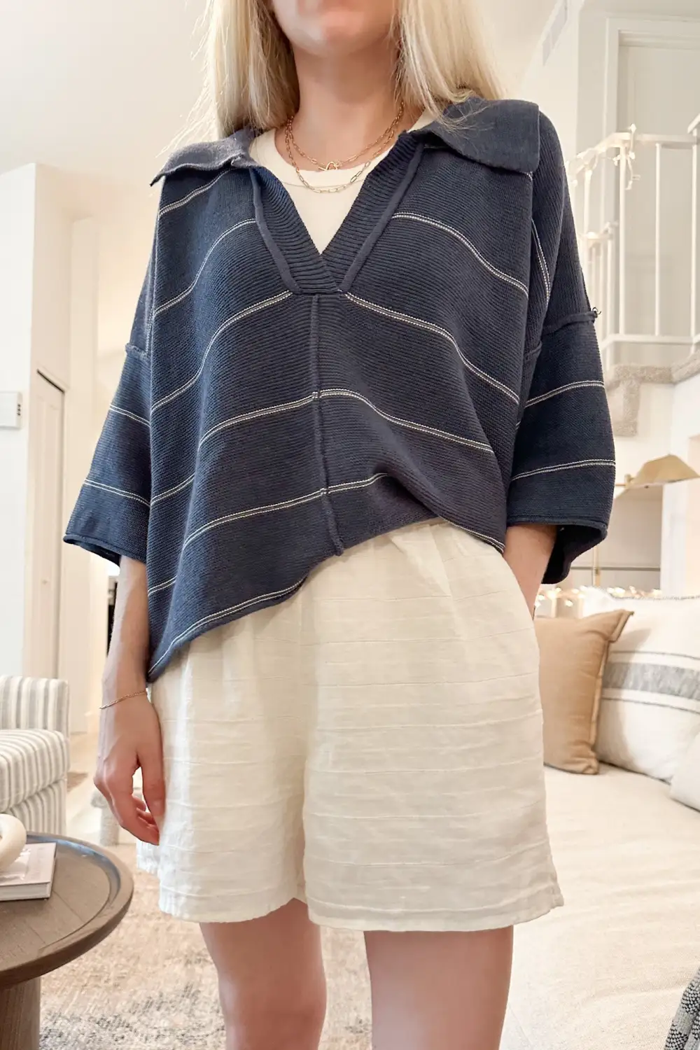 Casual Soft Linen Blend Shorts