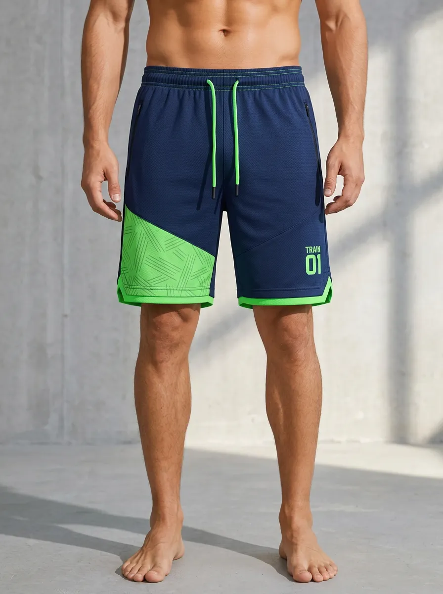 Men's Fitness Training Train 01 Graphic Printed Shorts