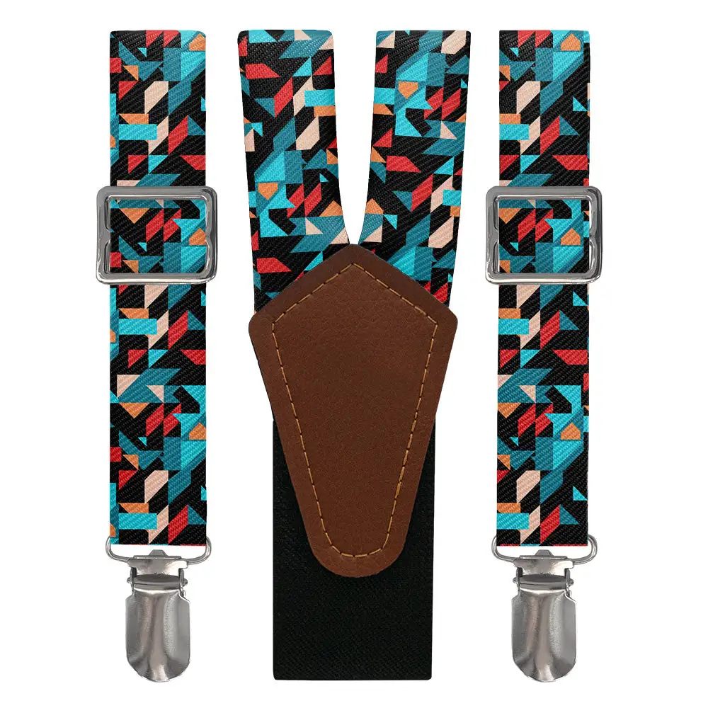 Seventh Sense Geo Pattern Suspenders