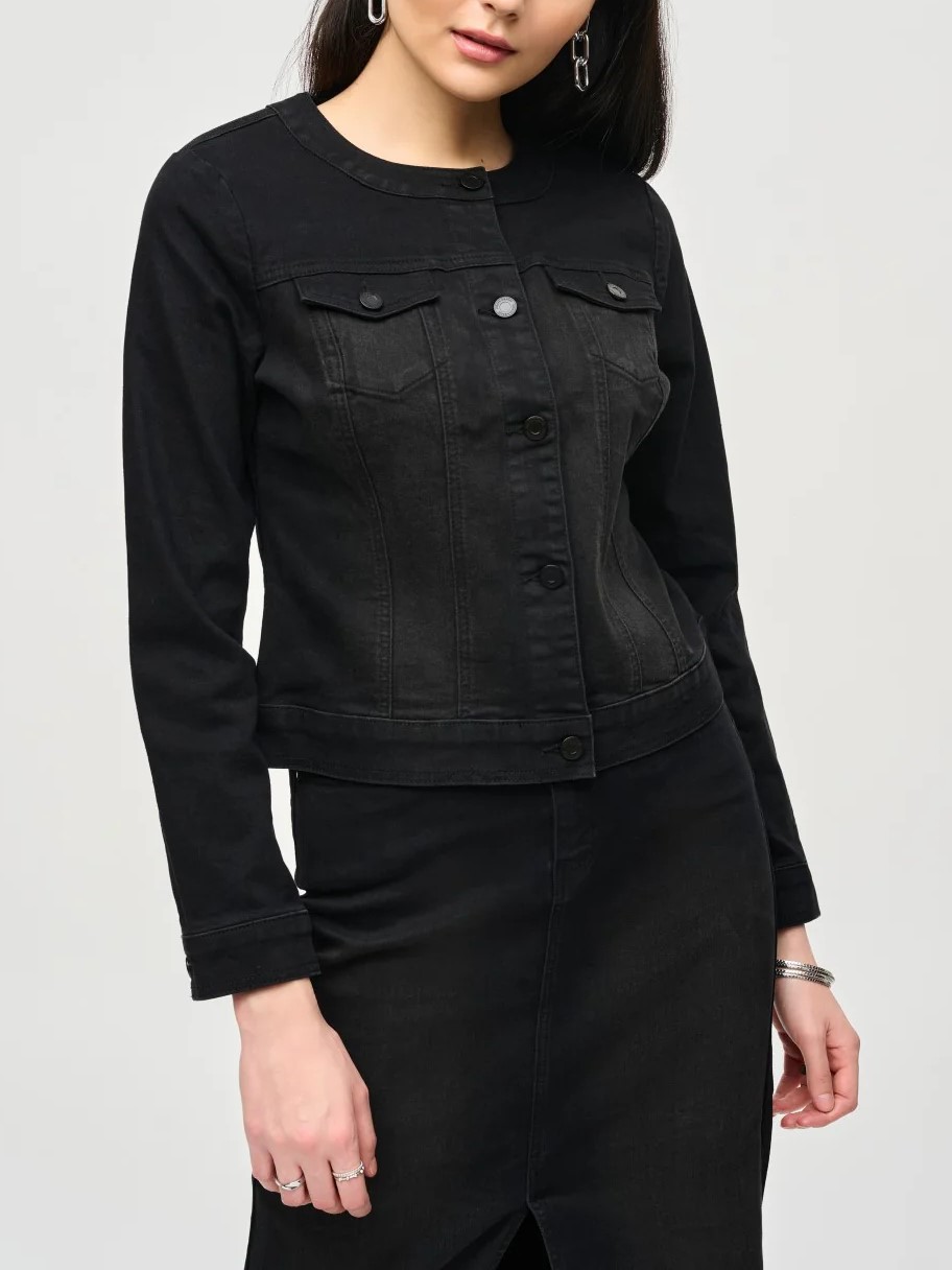 Classic Black Denim Jacket