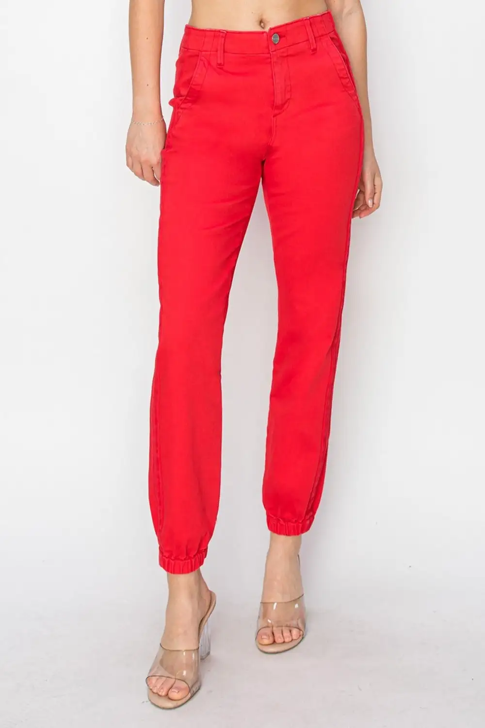 High Waist Jogger Denim Jeans