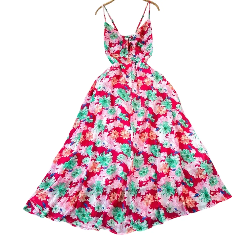 Women's Boho Floral Cami A-Line Summer Dress