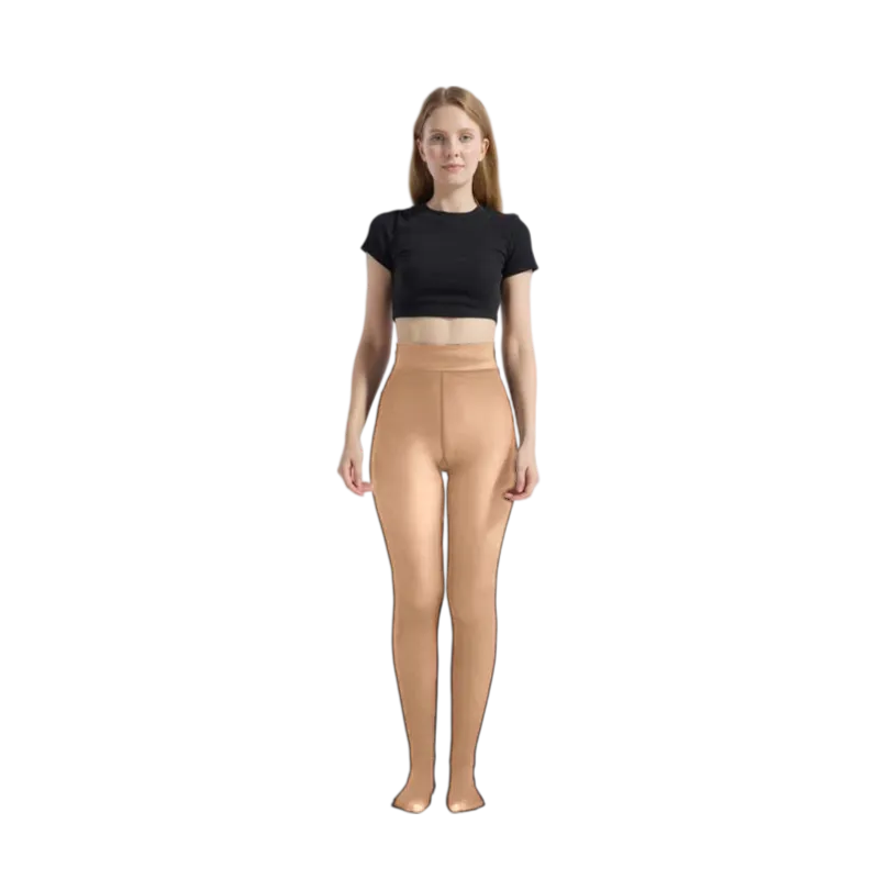 Fleece Lined Tights Sheer Women