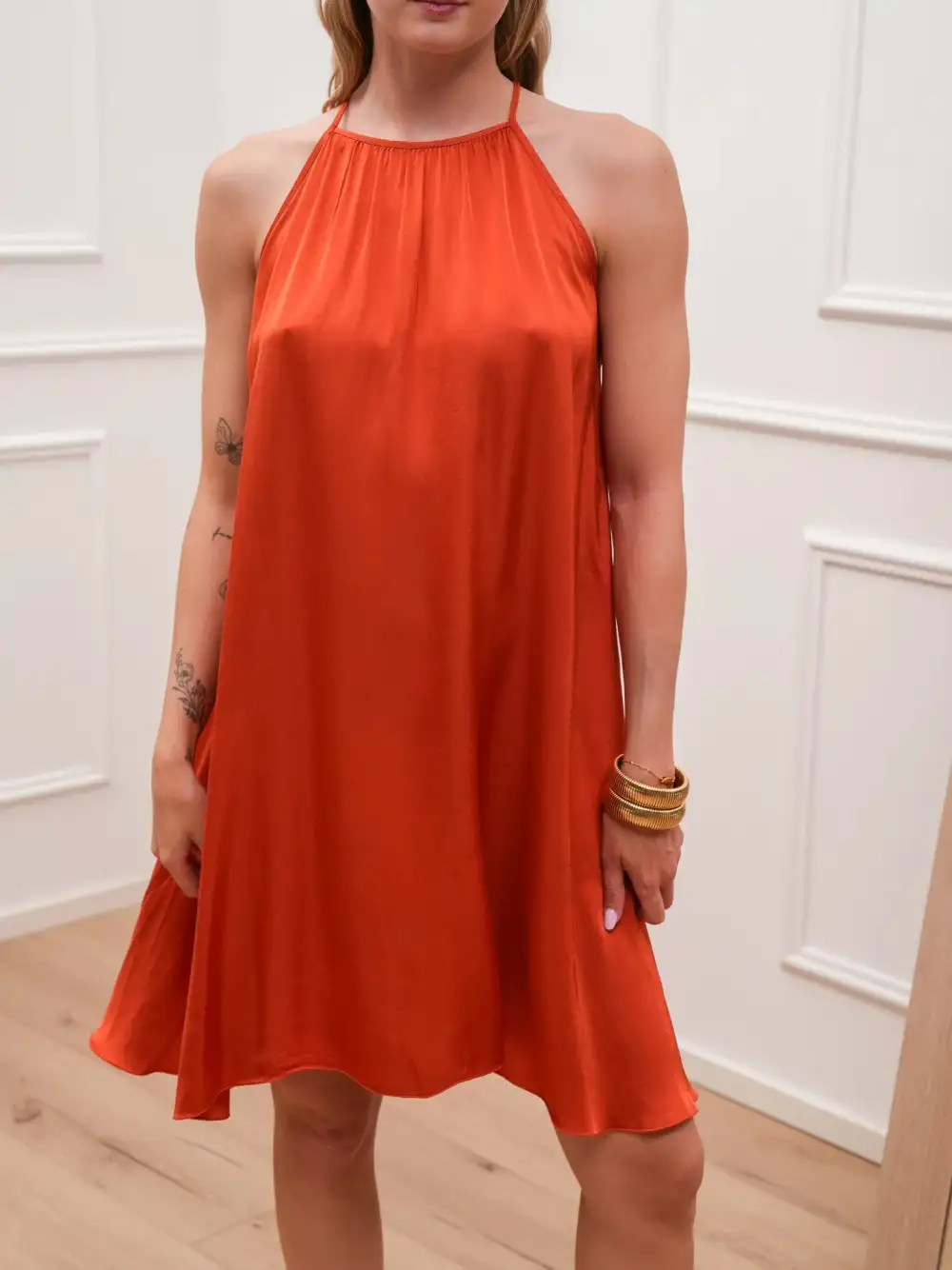 Polished Tulip Mini Dress