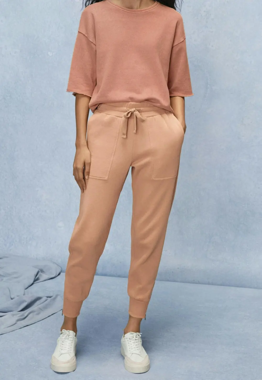 Jersey joggers Organic cotton fleeceback