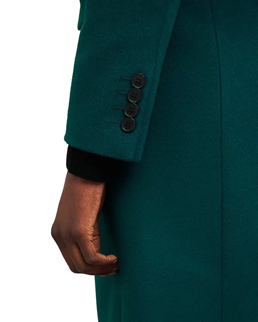 Flap Pockets at Front Wool Coat