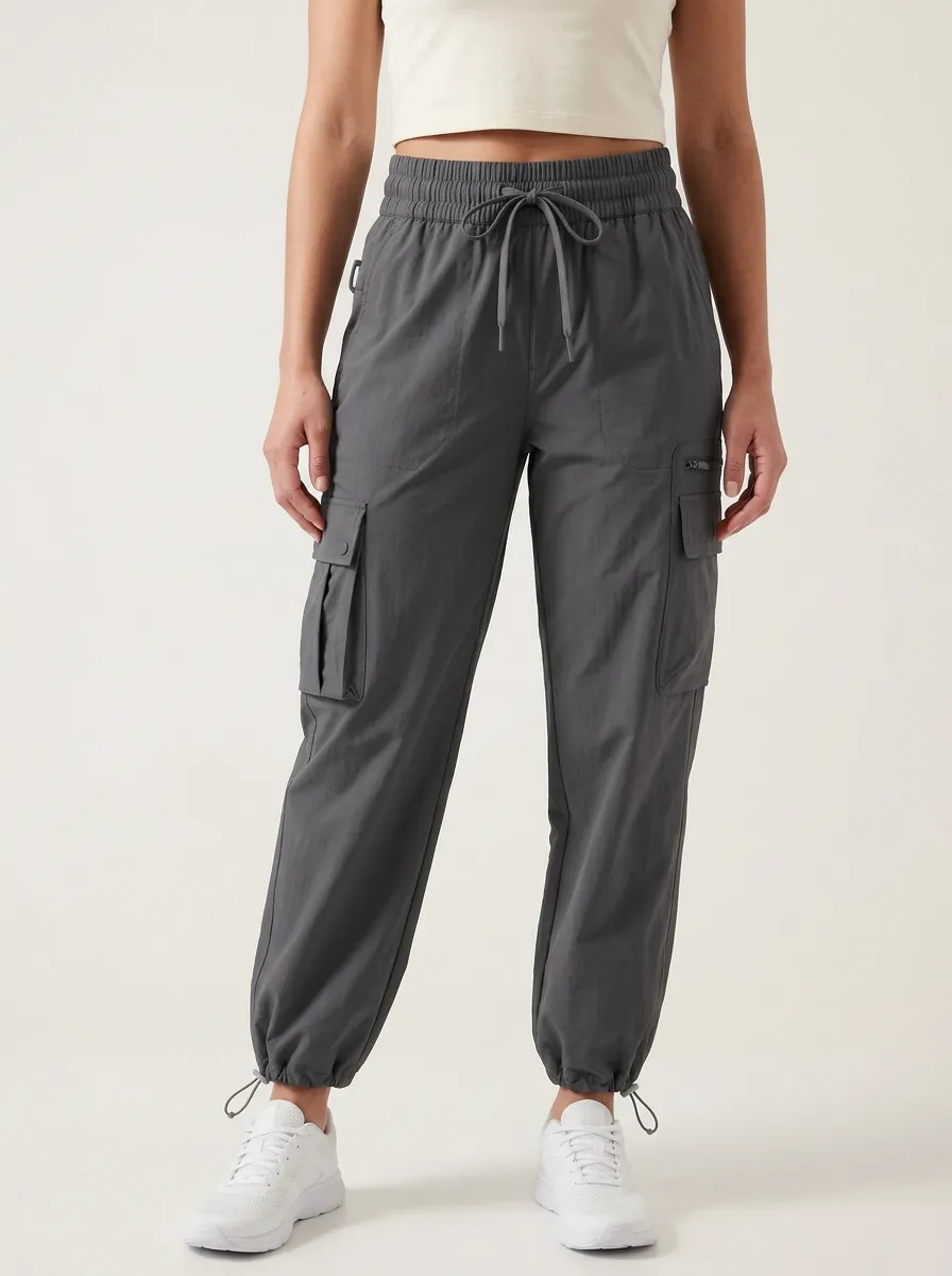 Women's Coastal Inspired Cargo Graphic Cargo Work Pants