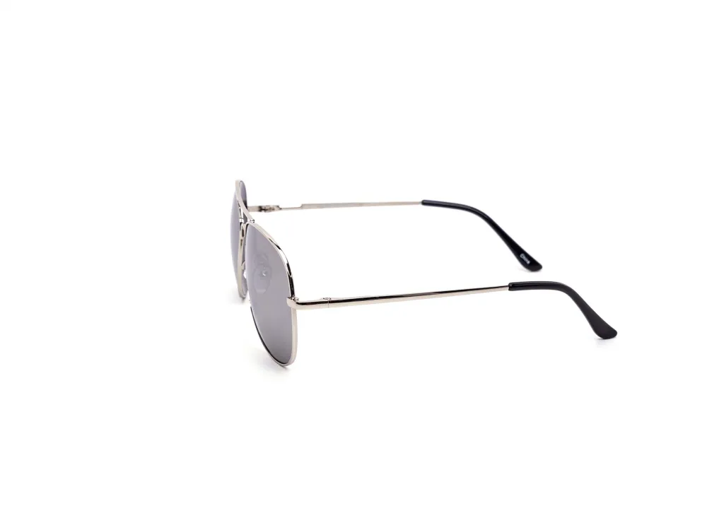 12-Pack Classic Metal Aviator Mirror Sunglasses