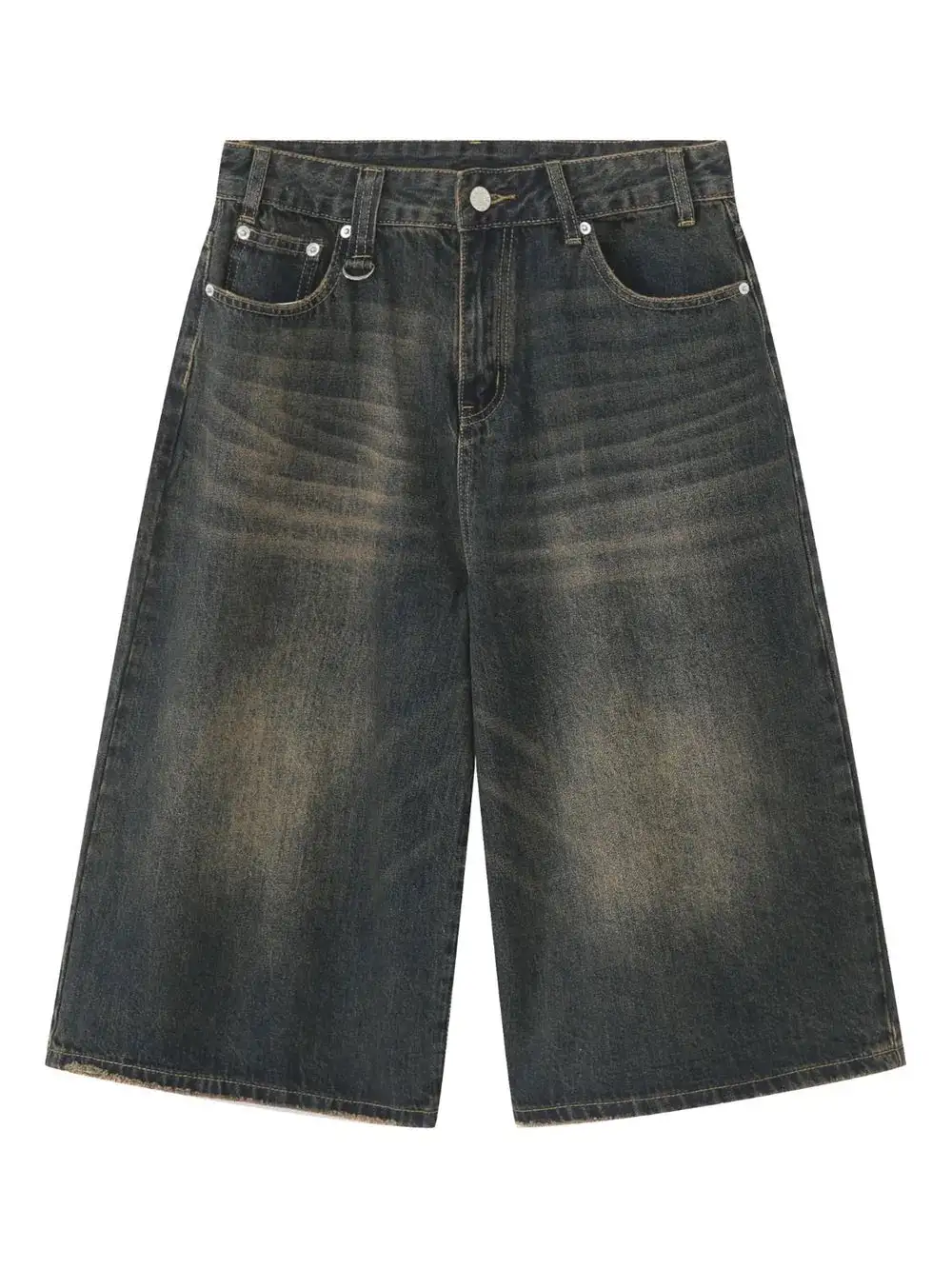 Everyday Wide Leg Cotton Blend Casual Shorts