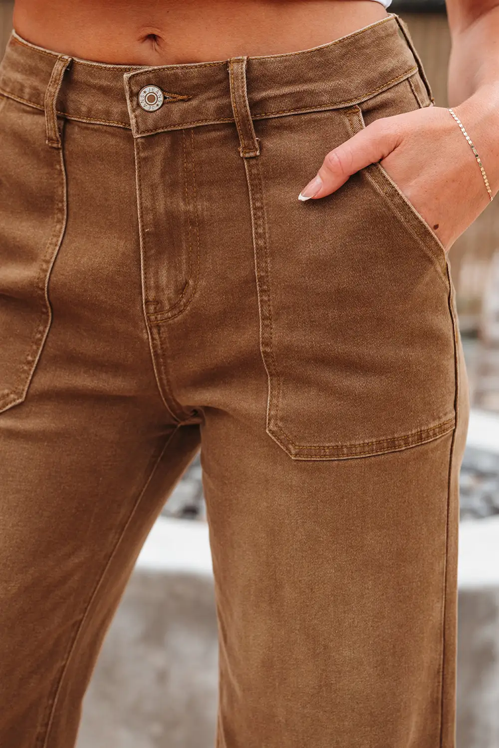 Relaxed High Waist Wide Leg Denim Jeans