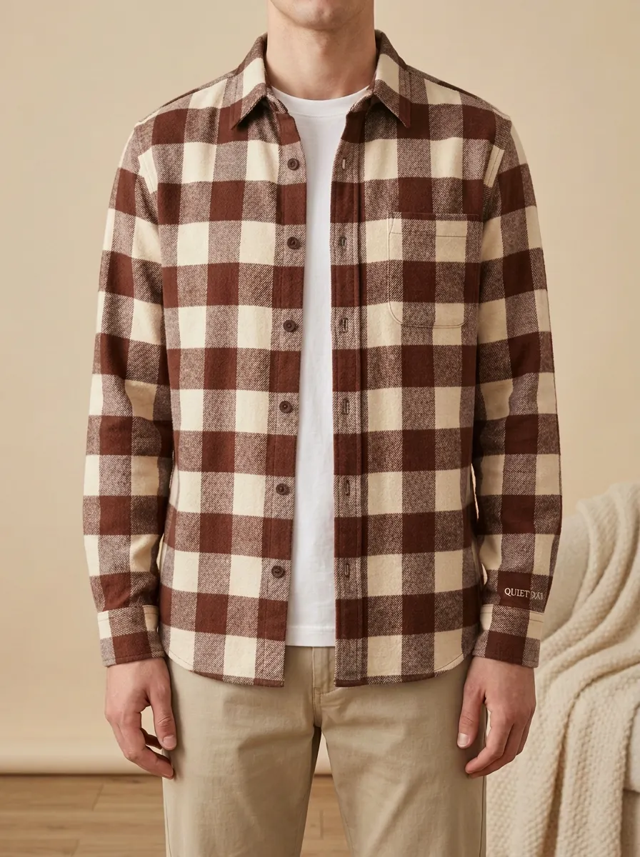 Classic Buffalo-Plaid Plaid Long-Sleeve Men's Long-Sleeve Shirt