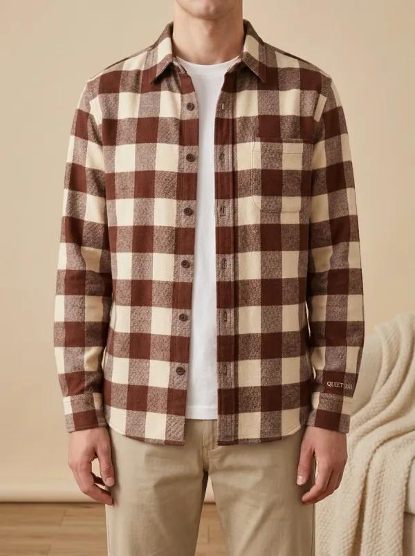 Classic Buffalo-Plaid Plaid Long-Sleeve Men's Long-Sleeve Shirt