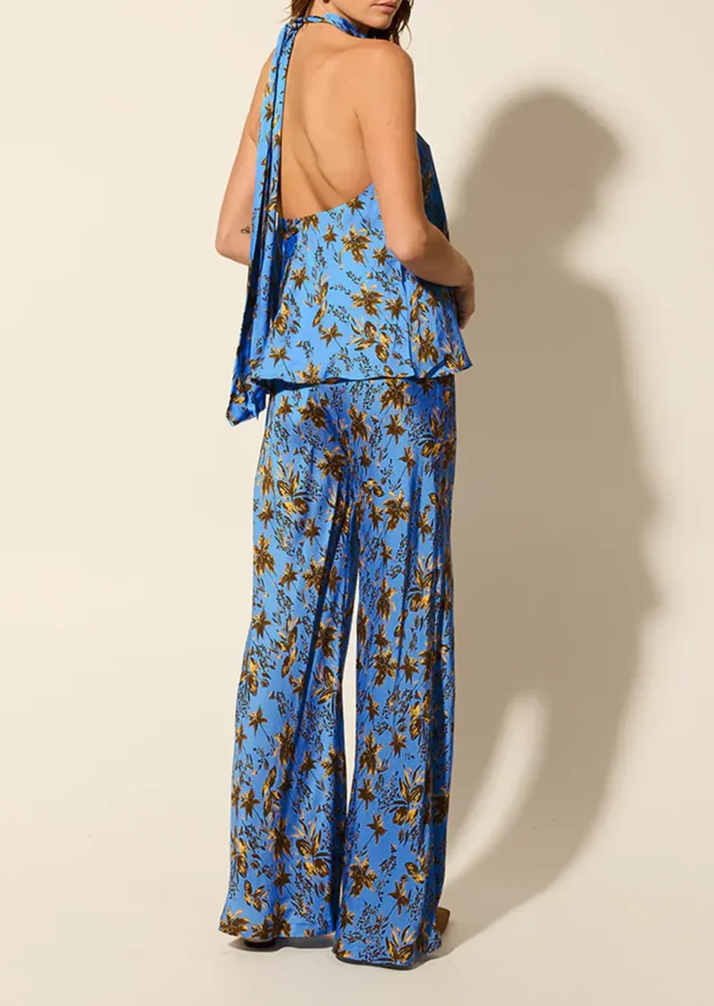 LEAF PRINTED PANTS