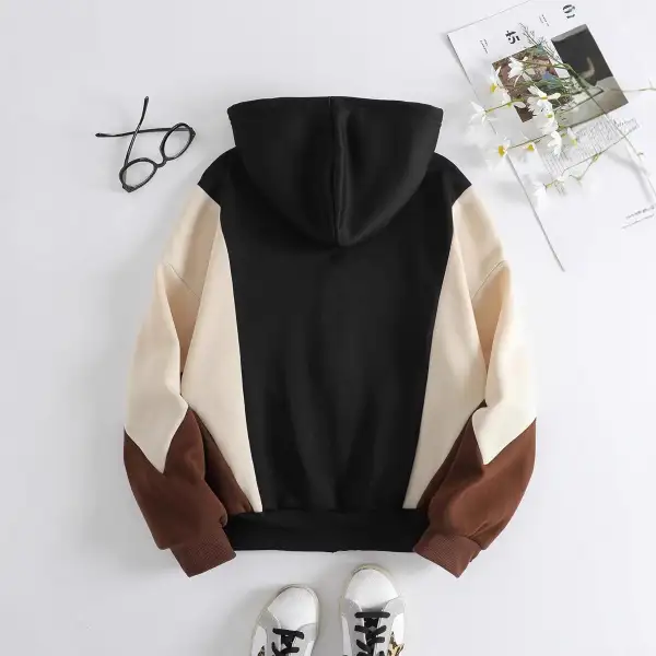 Relaxed Hooded Casual Outerwear Jacket