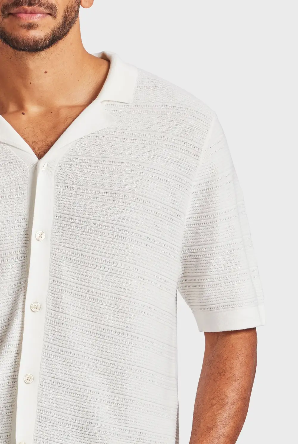 Monterey Knit SS Shirt-Natural