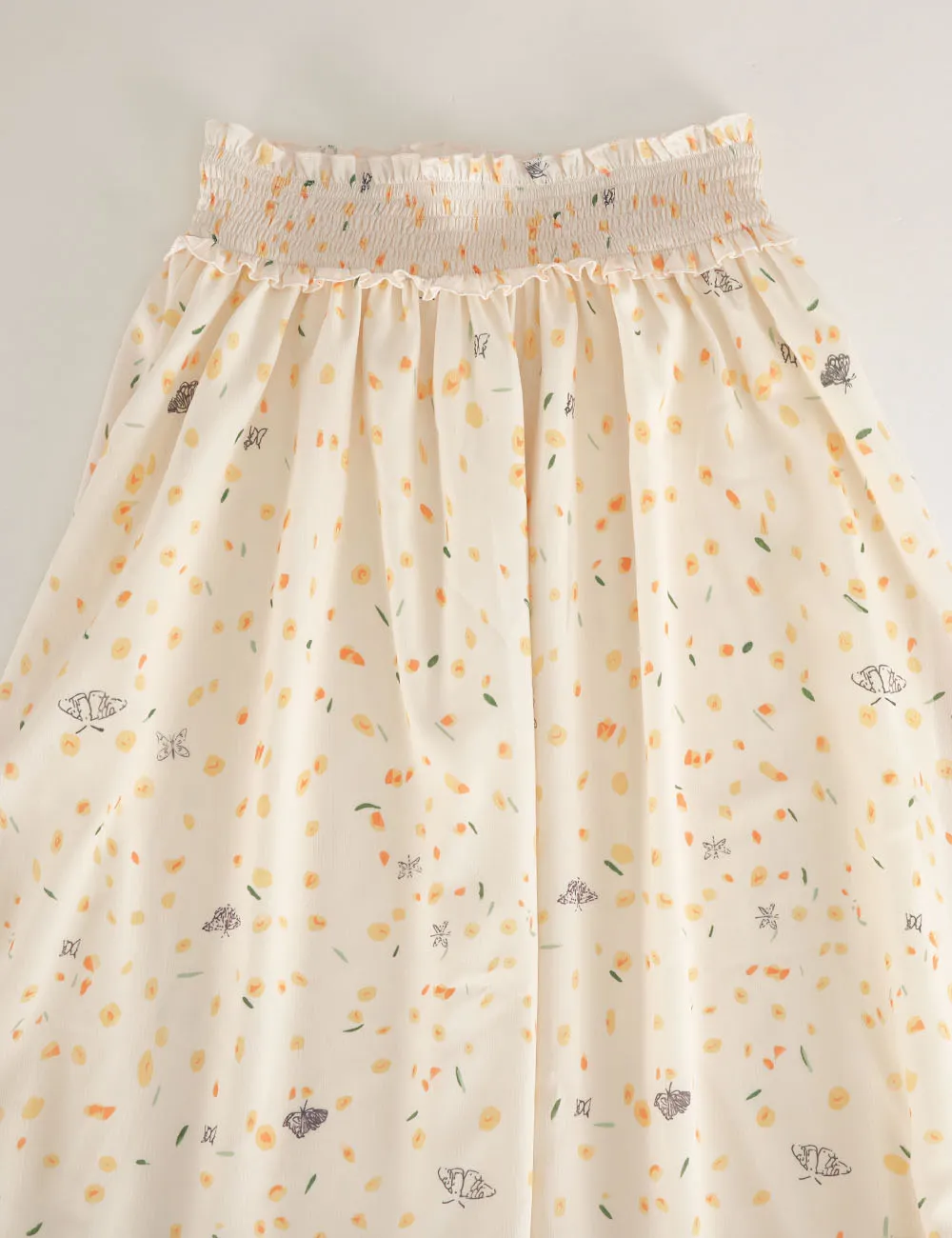Tiered Ruffle Smocked Waist Maxi Skirt