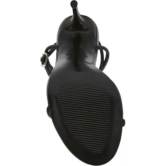 Elora Brown Ankle Strap Stilettos