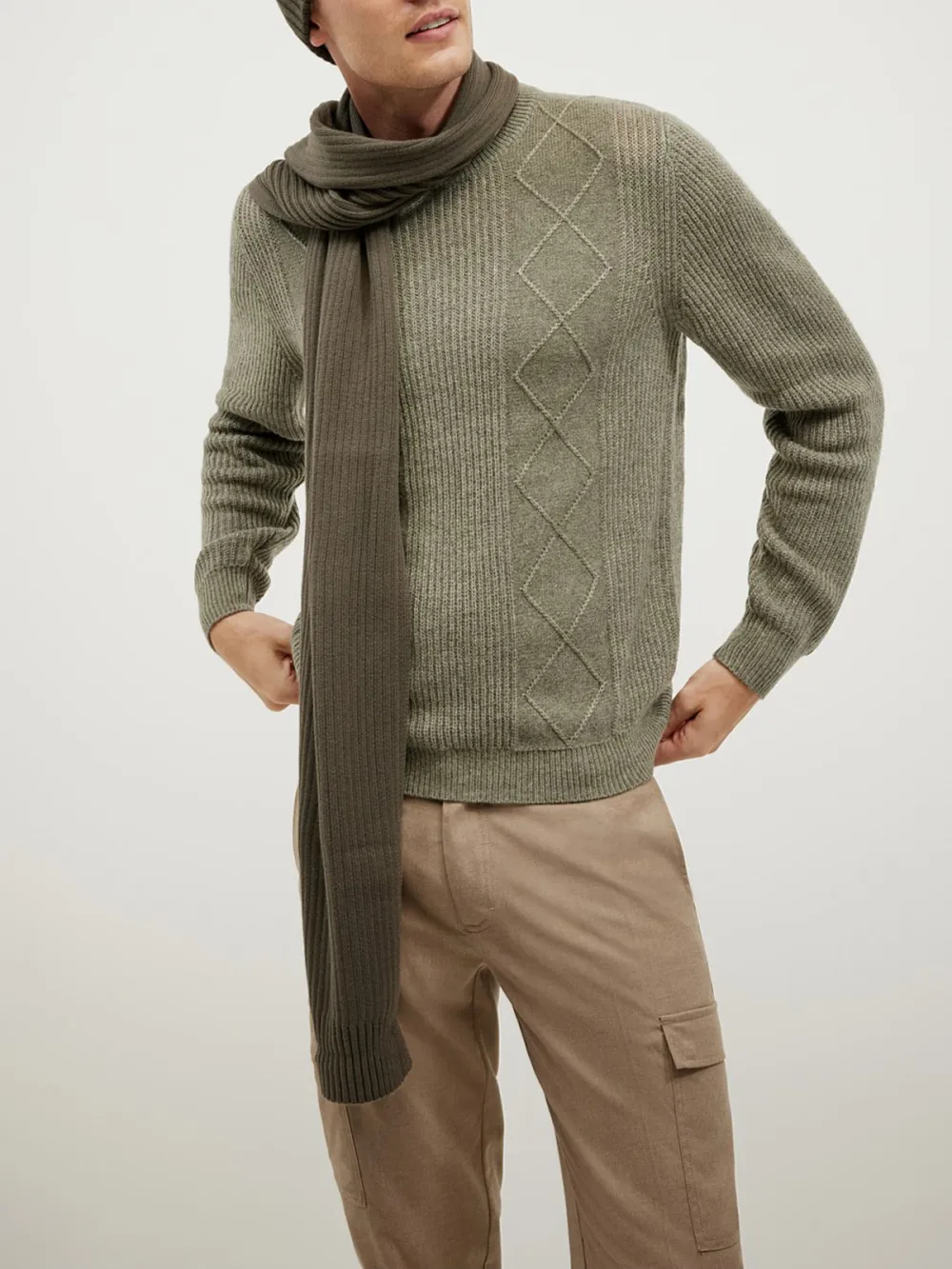 Simple And Versatile Men'S Scarves