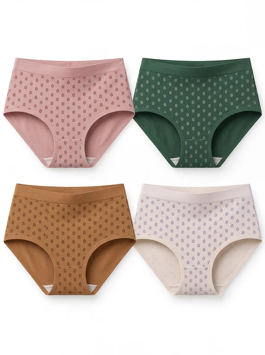Women's Panty Multipack with Floral Motifs
