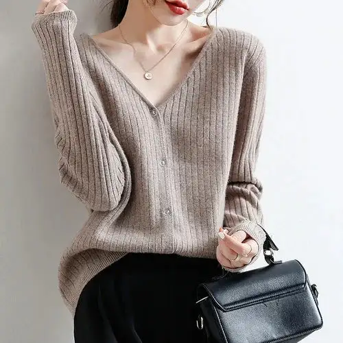 Essential Ribbed Cardigan