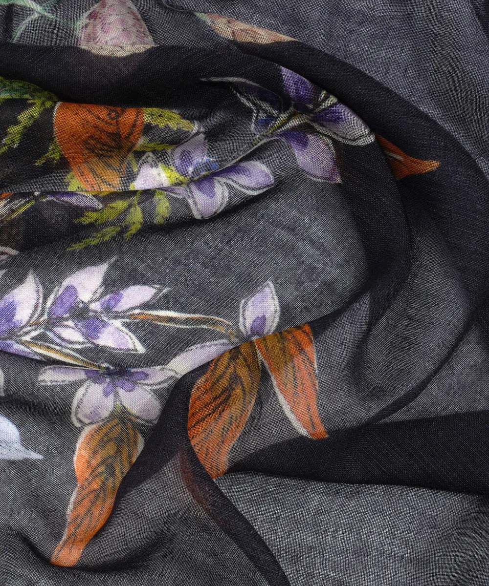 Casual Style Flower Trail Wrap