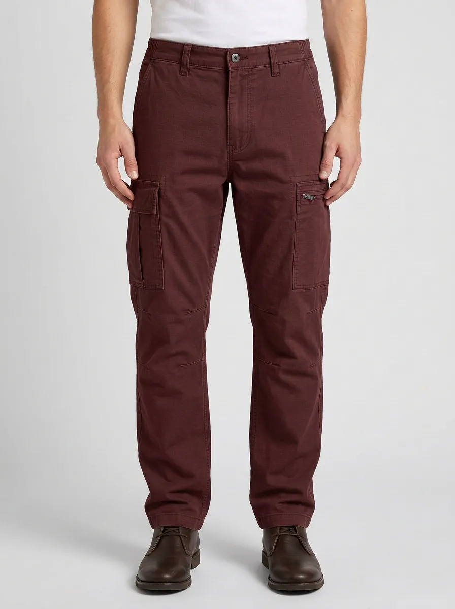 Men's Casual Outdoor Grey Multi-Pocket Cargo Pants