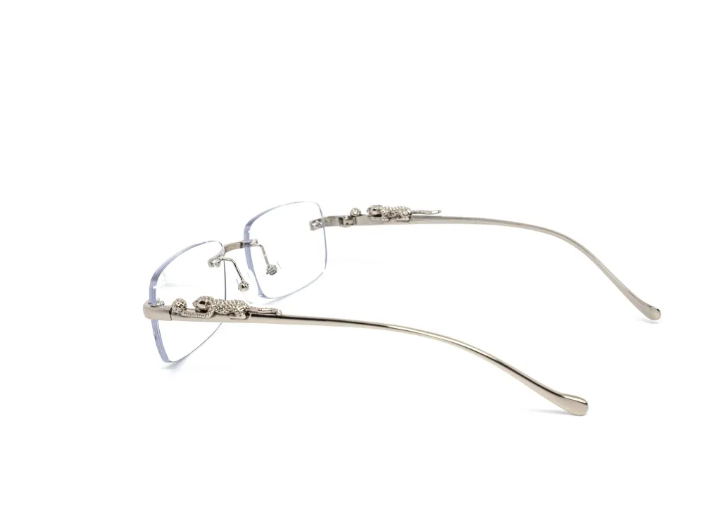 12-Pack Rimless Metal Cat-Eye Clear Lens Eyeglasses