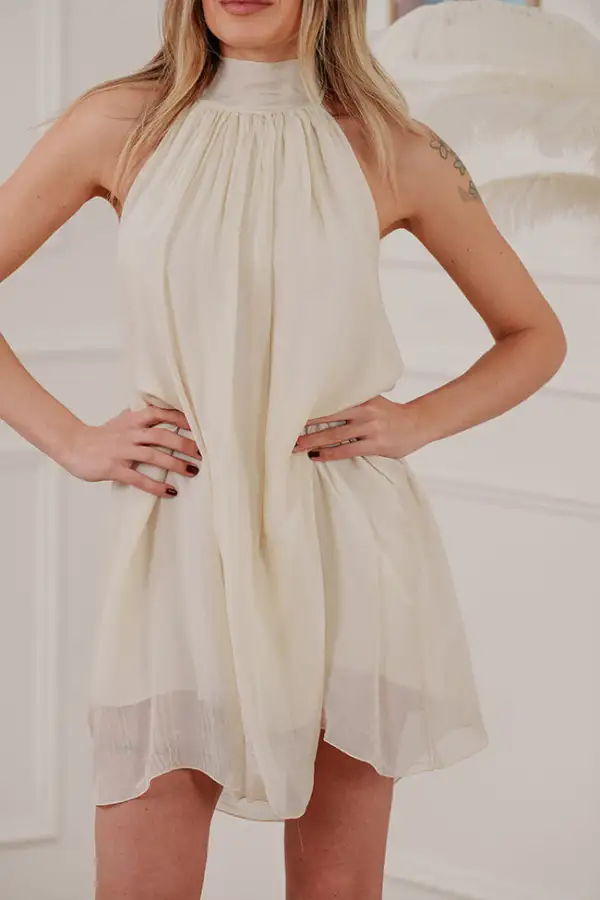 Casual Mini Viscose Dress