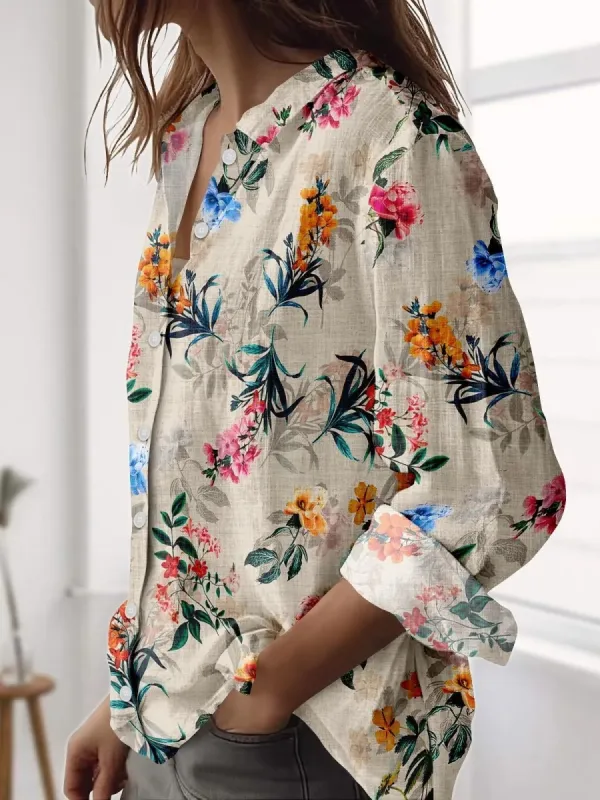 Multicolor Floral Print Shirt