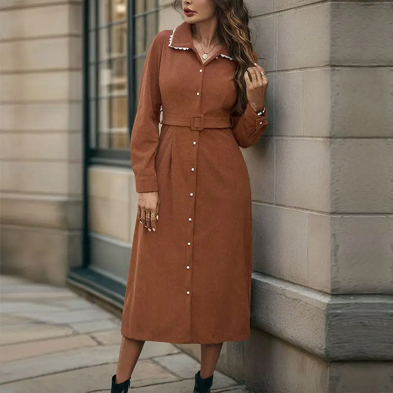 Women's Shirt Slit Dress