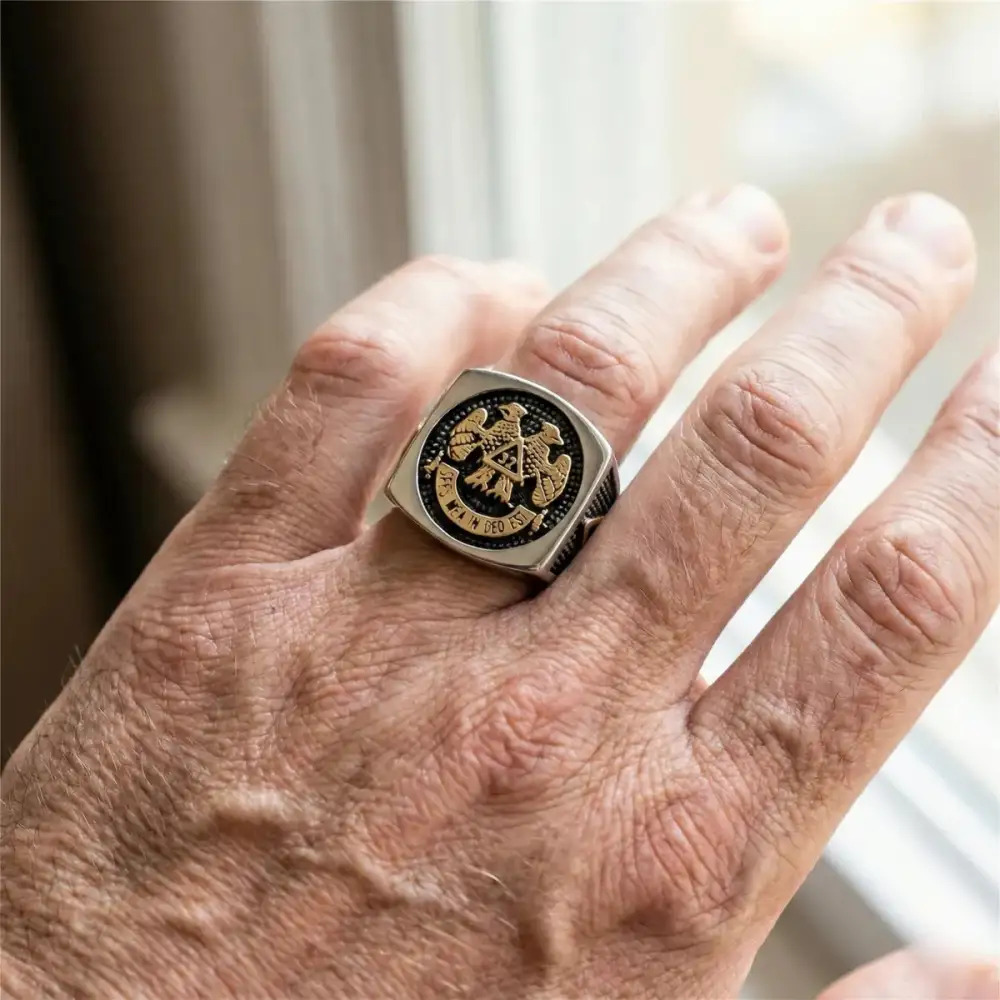 Men's Masonic Degree Ring