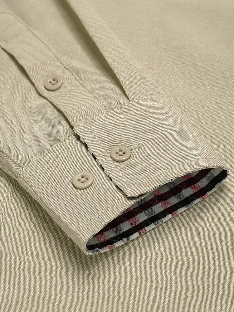 Classic Casual Plaid Splicing Shirt