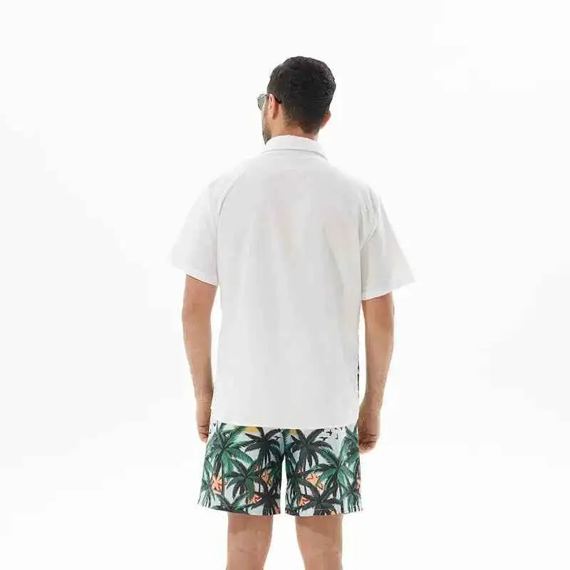 Everyday Printed Short Sleeve Shirt and Shorts Set