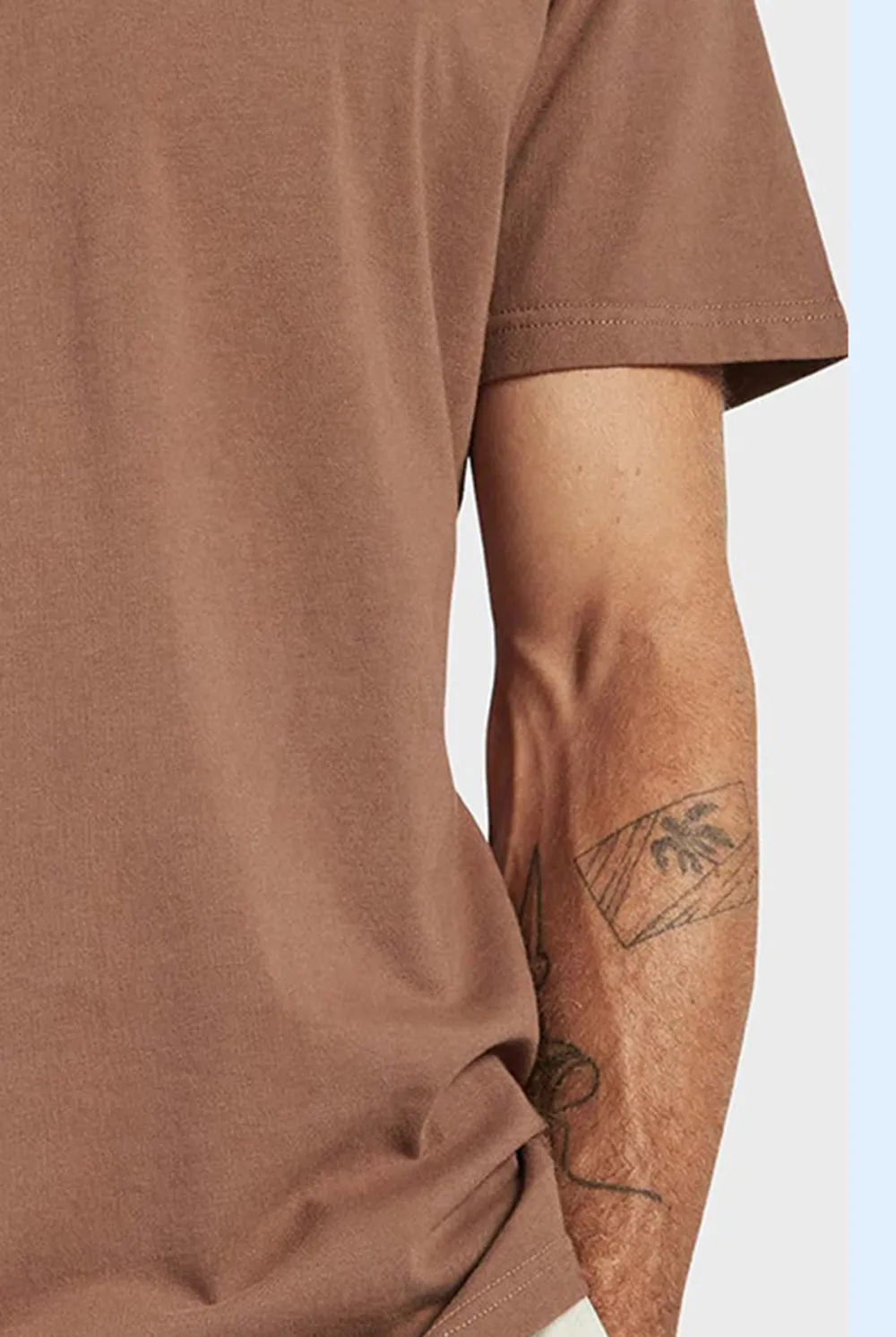 Short Sleeve Crew Neck Slub Tee