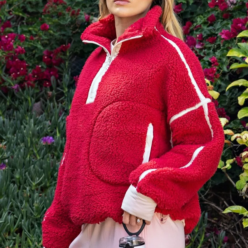 Sherpa Quarter Zip Jacket