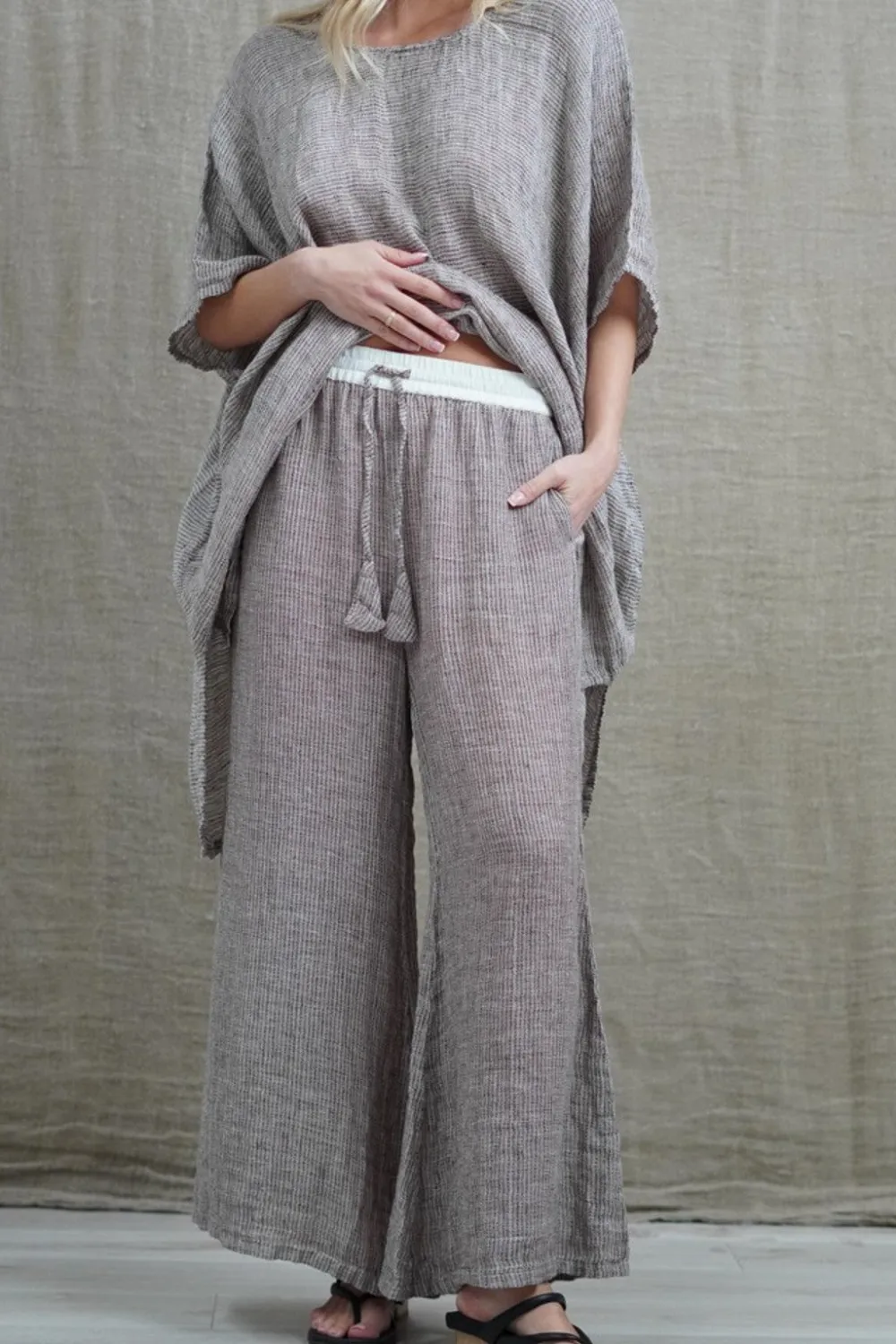 Wide Leg Alessa Wide Leg Pants Woven