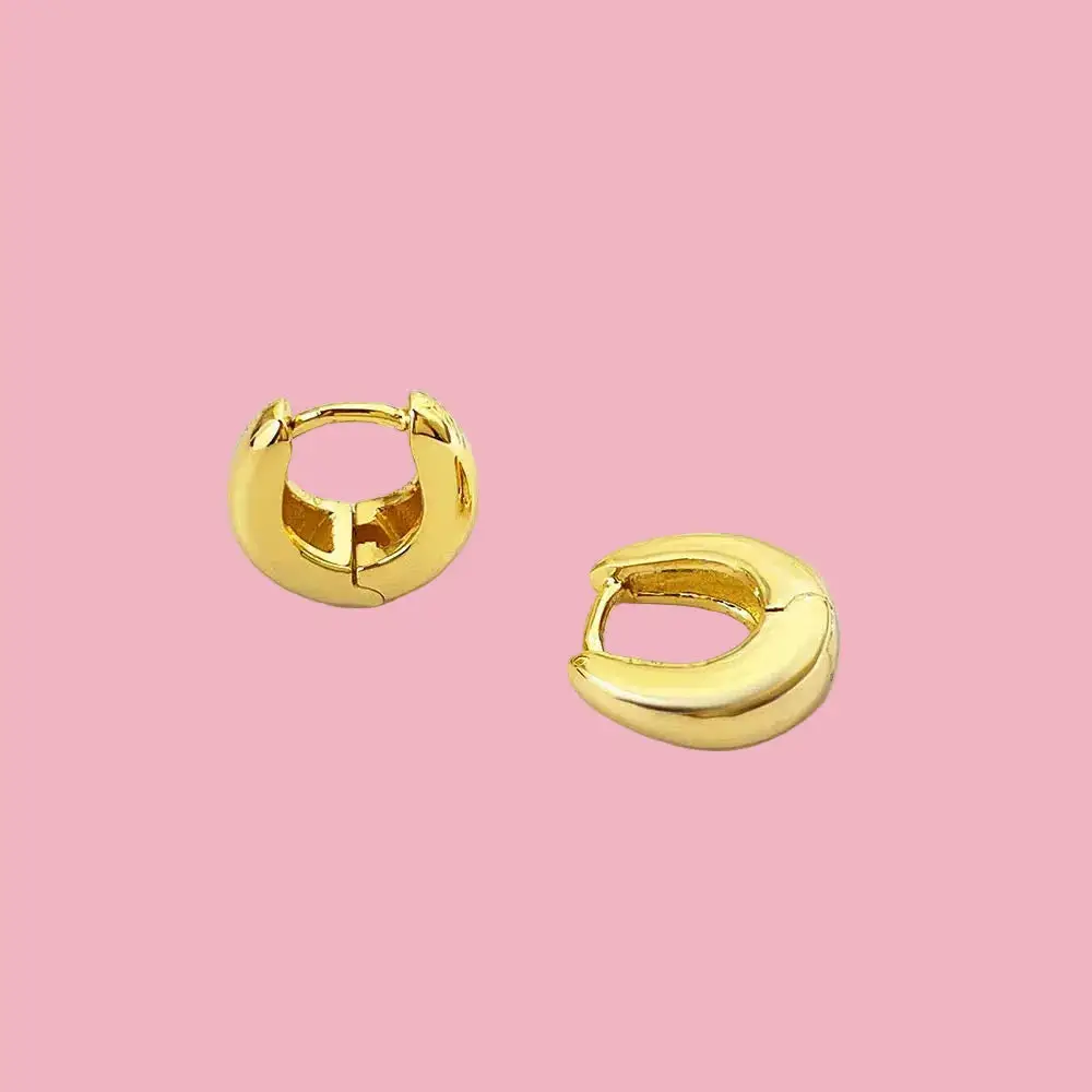Pouch Hoop Earrings