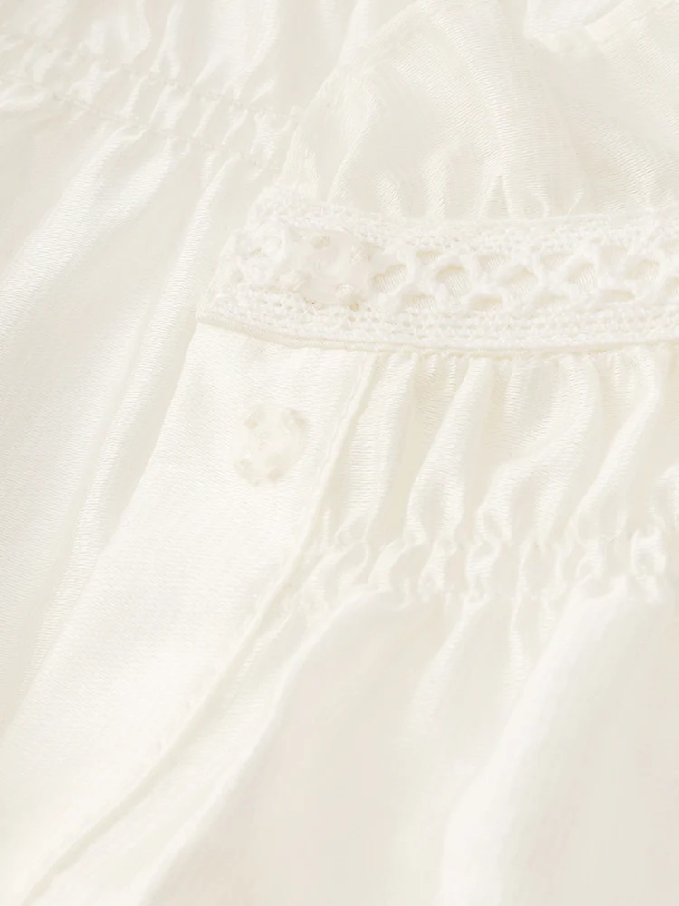 Loose Ruffle Neck Women Blouse