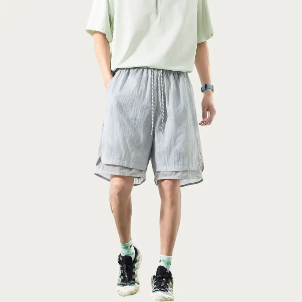 Drawstring Lightweight Mesh Men's Athletic Shorts