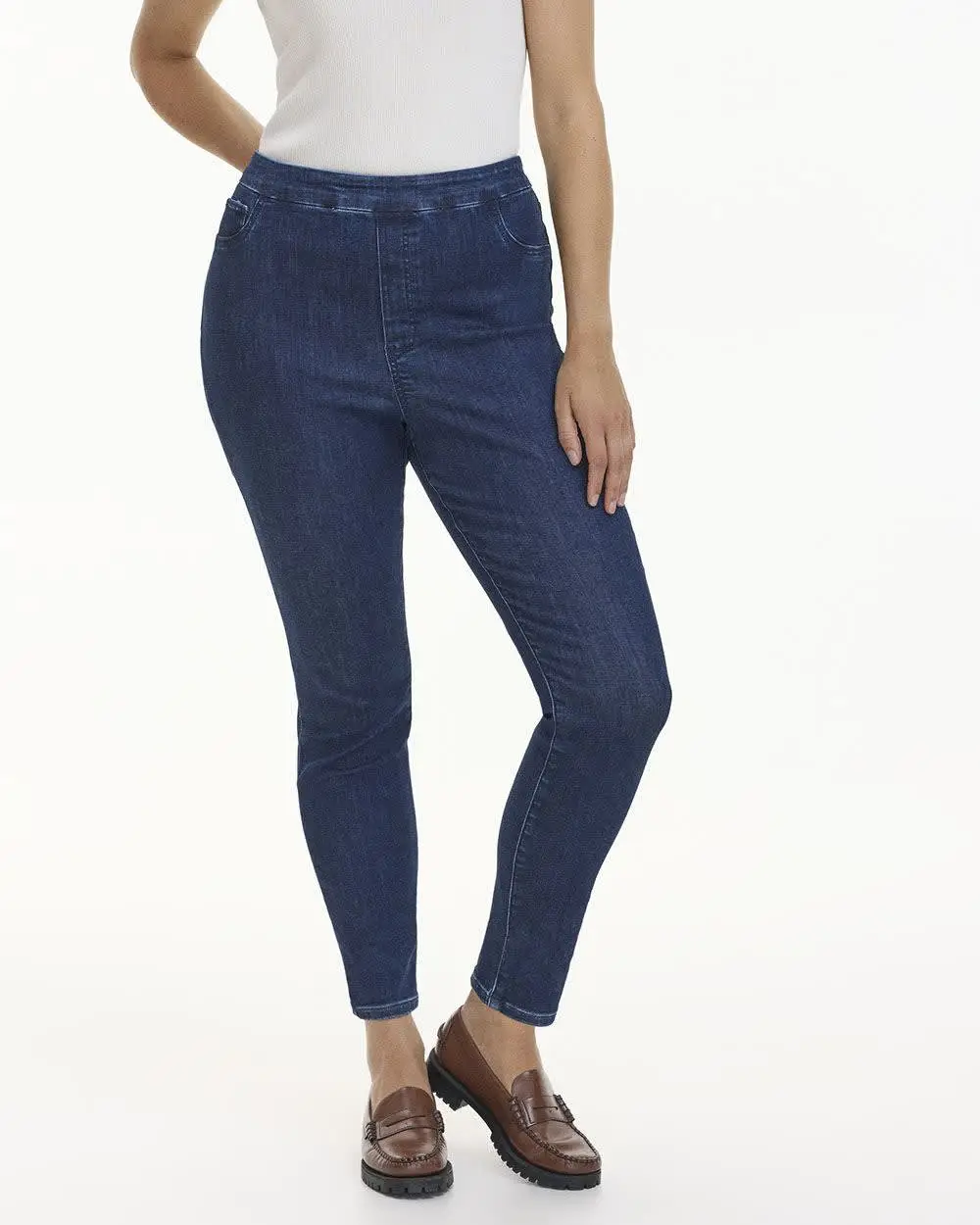 Casual Style Denim Legging Pants