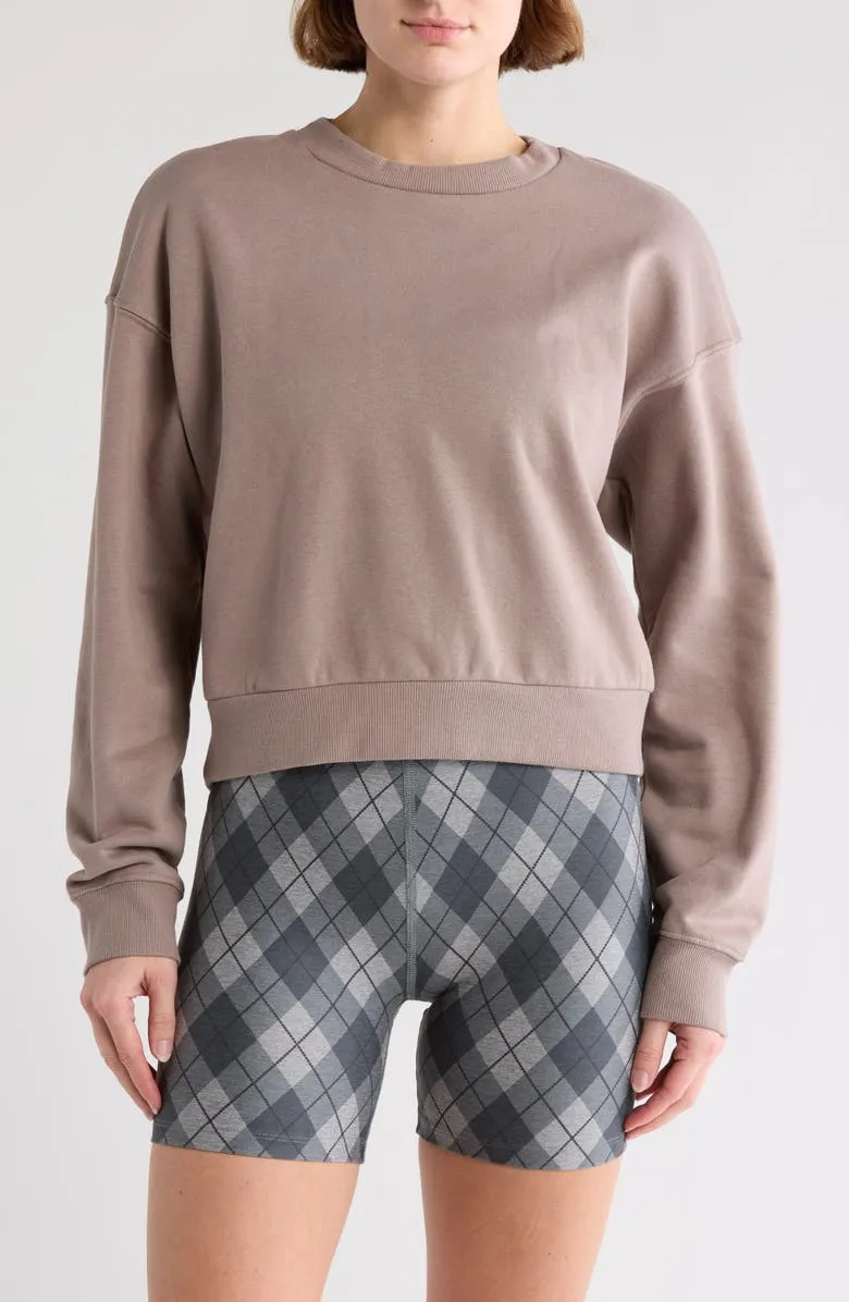 Casual Style Regular Crewneck Sweatshirt